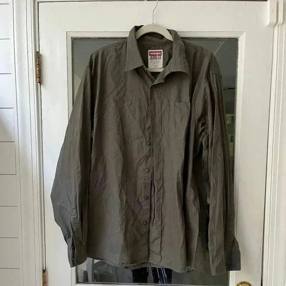 Wrangler Button up size XL Grey - Picture 1 of 4